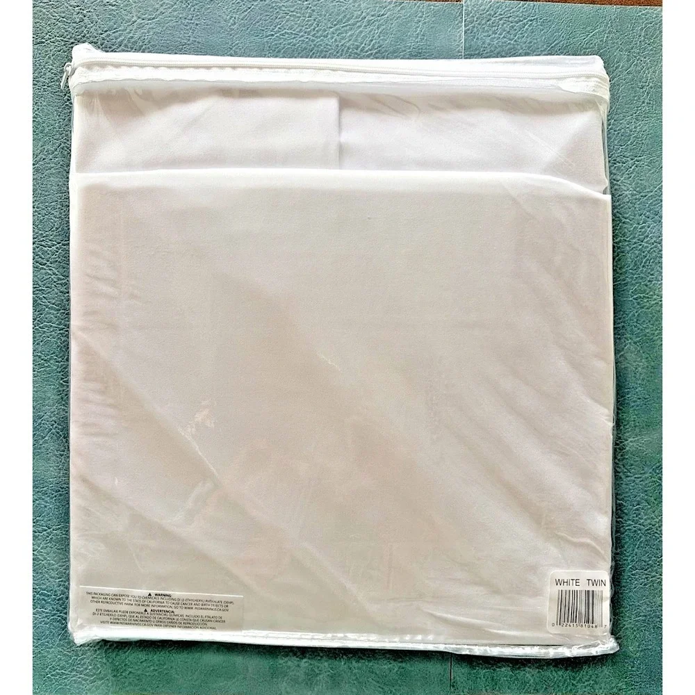 Sealy Platinum COOL & CLEAN 4-Piece Twin Sheet Set in White - NEW